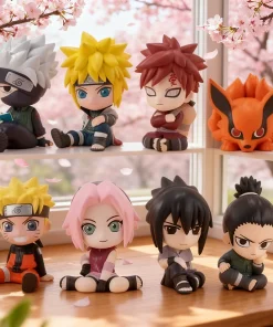 Alternative view of Naruto Mini Figure Set (8pcs) – Kakashi, Sasuke, Itachi, Gaara, Sakura & more | Q-Version PVC Anime Collectible Model Toy Gift