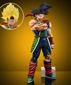 Alternative view of 24cm Dragon Ball Z Bardock PVC Figure – Anime Collectible Statue Model with Two Interchangeable Heads