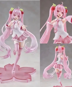 Alternative view of Sakura Fairy Tale Hatsune Miku Figure – 21cm 2024 PVC Anime Virtual Singer Kawaii Collectible Model Doll Toy Gift